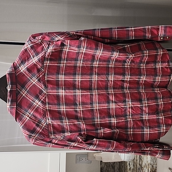 Jachs Girlfriend Womens Multicolor Bea Flannel Collared Button Down - Picture 6 of 10